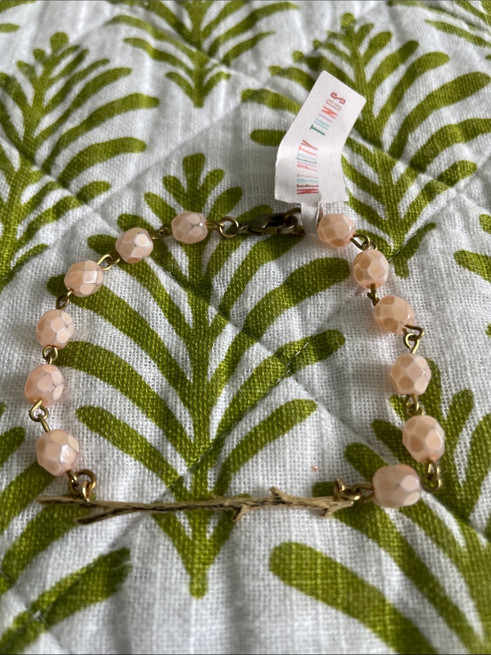 Cute Pink Beaded Bracelet by Nest Pretty Things